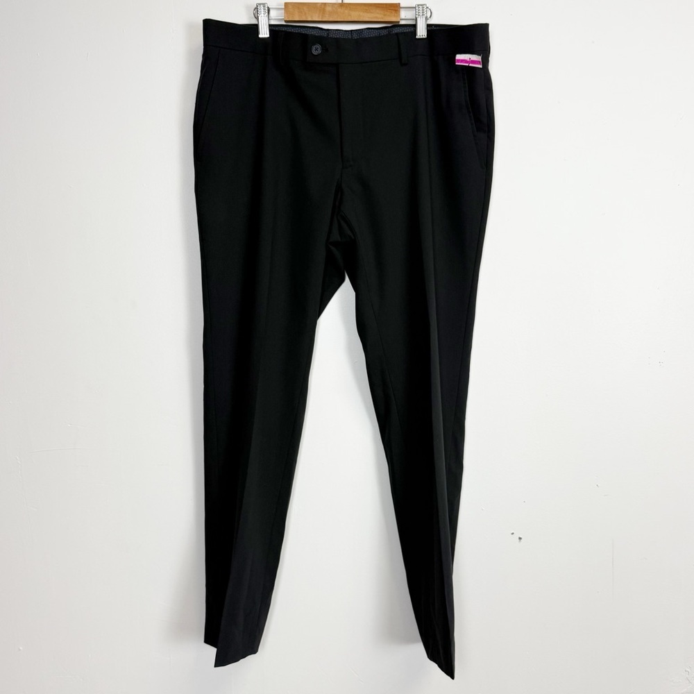 NEW The Saville Row Brixton Pants Mens 36 W Black Dress Suit Pants NWOT